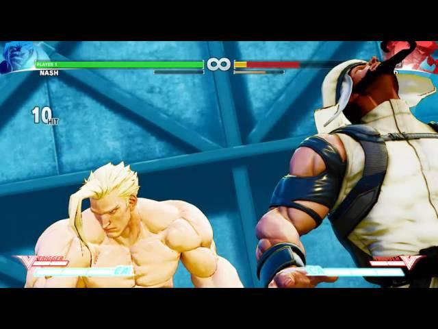 Street Fighter V - NASH CLEAN vs RASHID