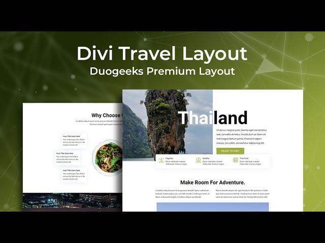 Divi Travel Layout - Divi Layouts by Divi Awesome