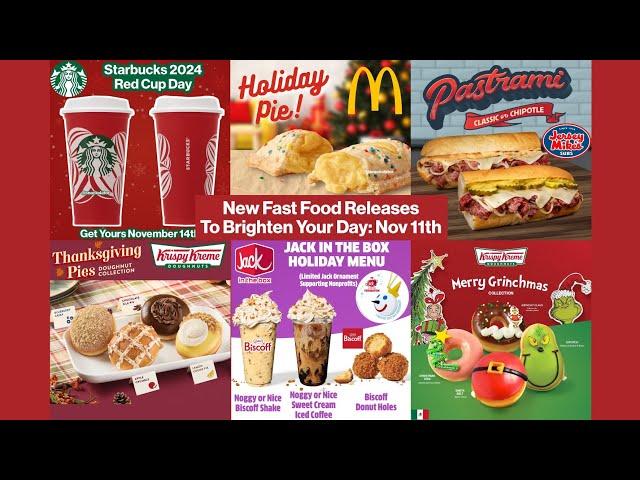 New Fast Food Releases from McDonald's, Jack in the Box, Krispy Kreme, and More #fastfood #mcdonalds