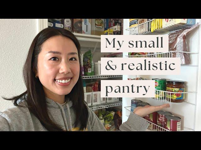 Realistic SMALL pantry organization ideas! Ways to save space & be more efficient 