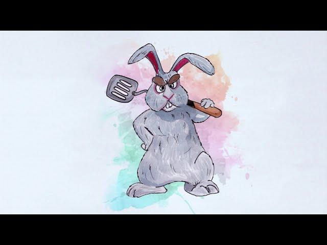 How to draw a Rabbit | Rabbit drawing learning step by step