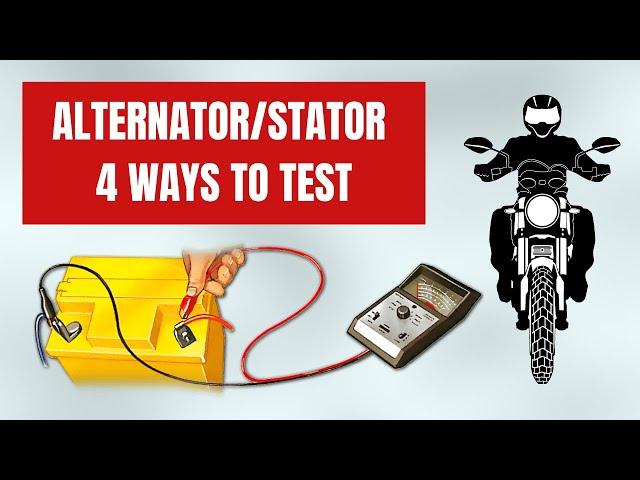 Test a Motorcycle Alternator Stator & Charging System | 4 best ways | How to