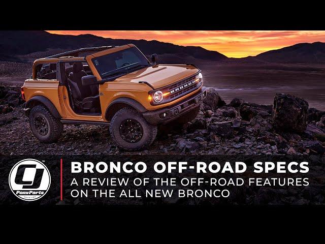 2021 Ford Bronco Overview & Off-Road Specs