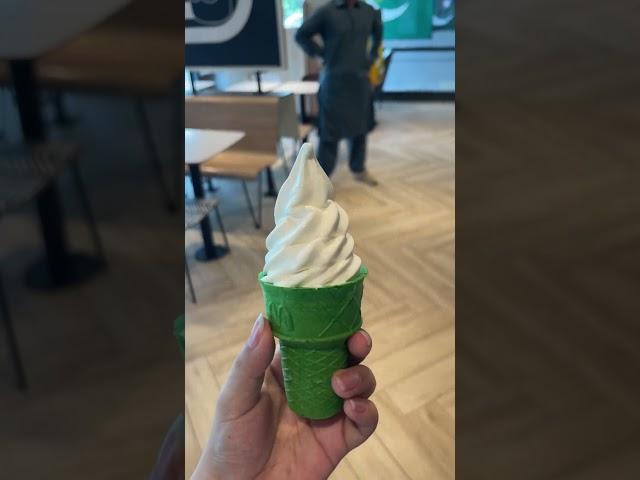 #mcdonalds giving green #icecreamcone for #pakistanindependenceday