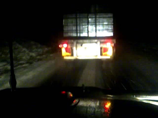 Driving in the snow in Tassie last week.