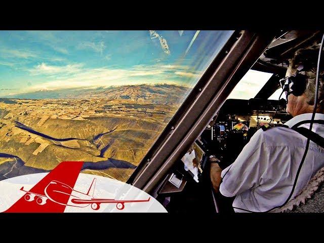 Boeing 747-400 Quito Landing - Pilot's View