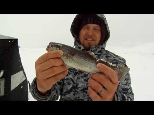 Ice fishing for Kokanee Salmon, and Arctic Char on Lake Dillon...with Alpine Fishing Adventures