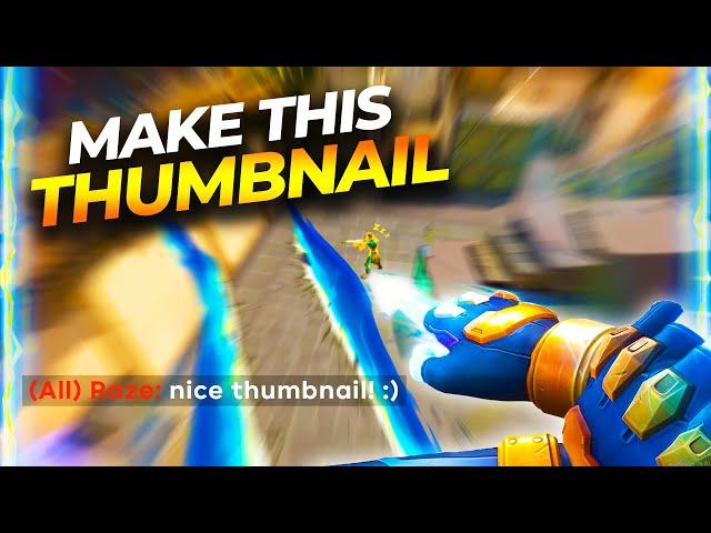 How To Make VALORANT THUMBNAILS FREE like Cjaiye / Zishu | Montage Thumbnail Tutorial