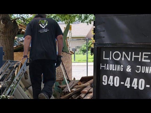 Construction Debris Removal Jobs Back to Back to Back! #friscotx #dallas #junkremoval