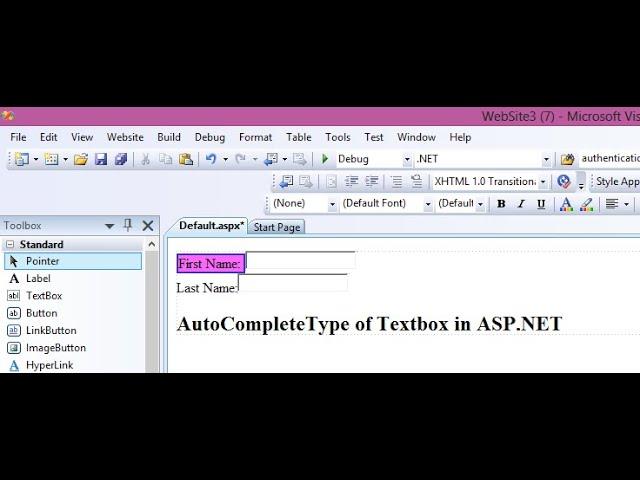 In this video you will learn about atuocompletetype property of a textbox control in ASP.NET-C#