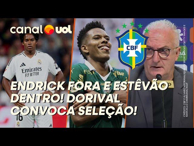 SELEÇÃO BRASILEIRA: VEJA CONVOCAÇÃO DE DORIVAL COM ENDRICK FORA, ESTÊVÃO DE VOLTA E NOVIDADE NA ZAGA