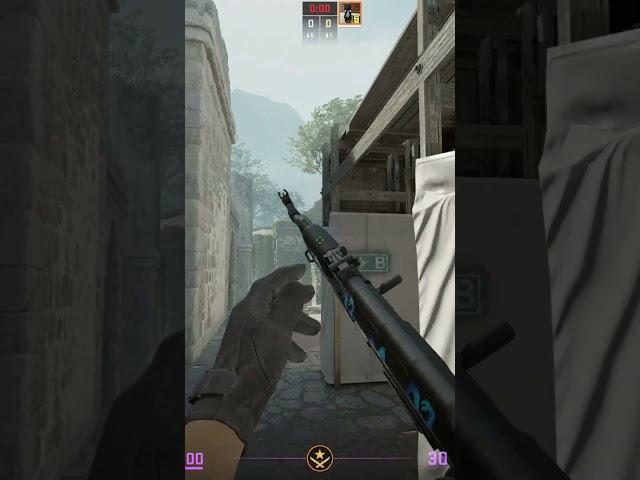 Self Pop Flash For Take CAVE On Ancient In CS2 #cs2 #shorts