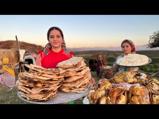 Mix of Nomadic Life! Cooking Chicken and Turkey and Baking Tandoori Bread