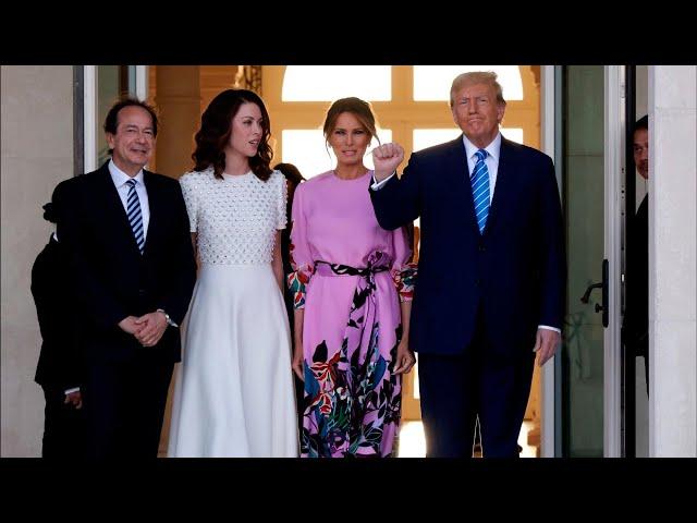 Trump & Melania Speak Outside $50M Mar-a-Lago Fundraiser: Exclusive Report!