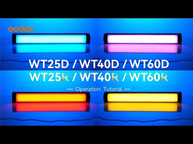 Godox WT25D/WT40D/WT60D/WT25R/WT40R/WT60R - Operation Tutorial