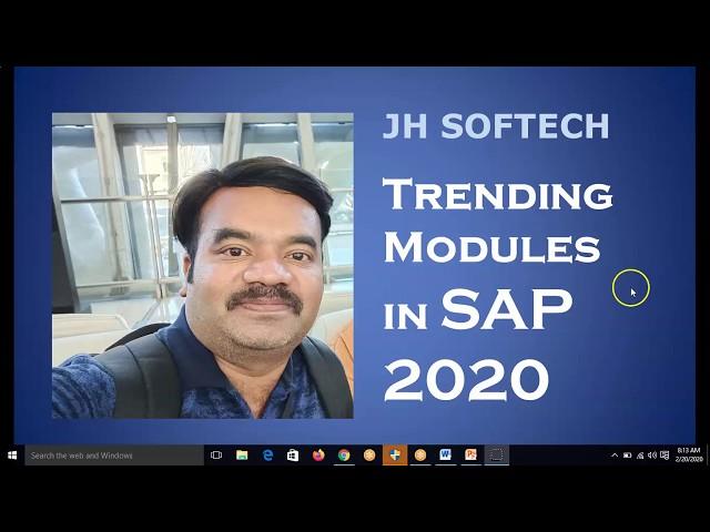 Trending Modules in SAP, 2020
