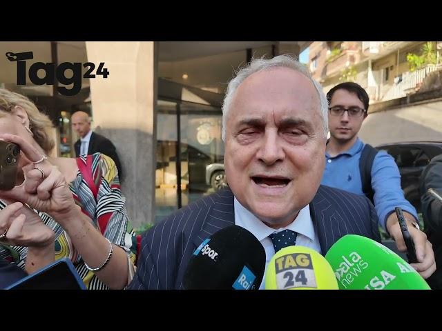 Lazio, Lotito: "Ho fatto risultati, proprietà straniere i debiti. Noi sempre davanti alla Roma"