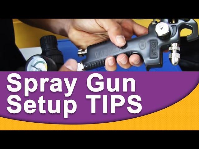 Spray Gun Setup TIPS, Then Mixing and Spraying Basecoat Over Primer!