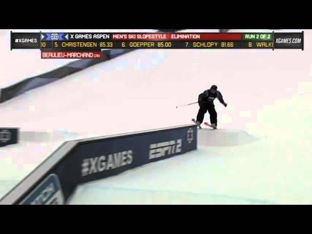 Alex Beaulieu-Marchand Run 2 Men's Ski Slopestyle Elimination