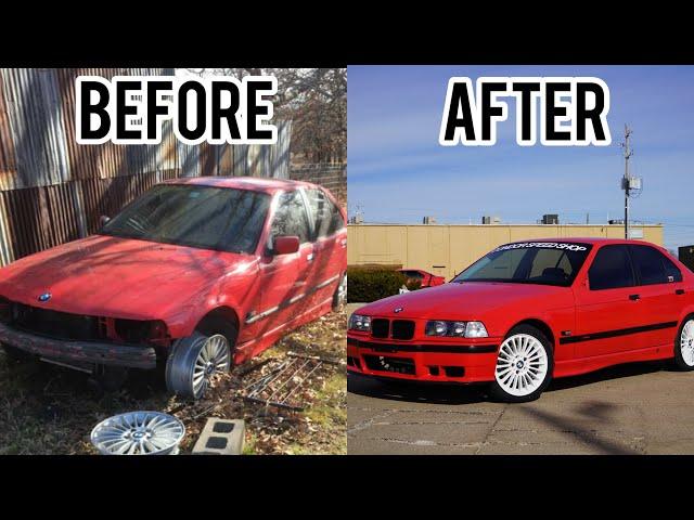 RESTORING A BMW E36 BARNFIND IN 16 MINUTES!