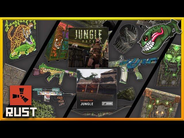 Rust Skins | Jungle Building Skin & Pack, Jungle Locker, Croc Thompson, Crocodile Bow
