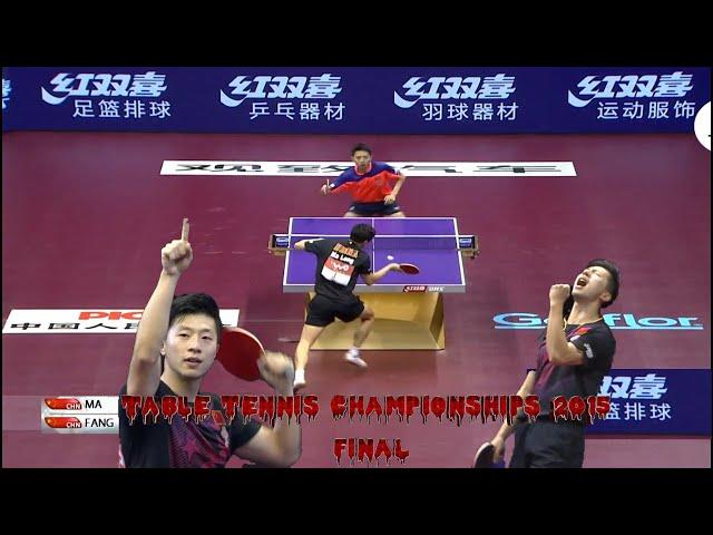 Epic Battle in the 2015 World Table Tennis Championships Final: Ma Long vs Fang Bo Showdown!