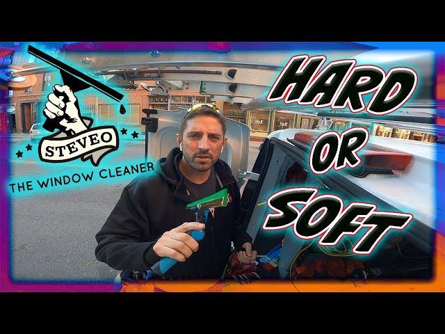 HARD OR SOFT SQUEEGEE RUBBER? | WINDOW CLEANING TOOLS