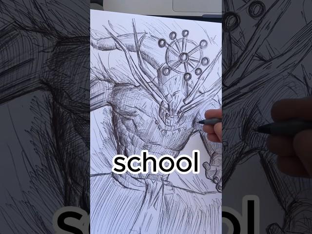 DRAWING ON THE FIRST DAY OF SCHOOL #art #drawing #sketchbook #school #sketch