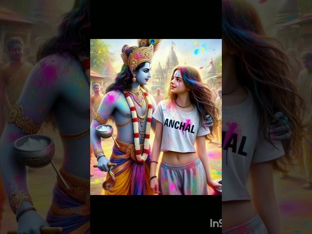 comment your name️️️/#anchal #krishna #holispecial #editingexpert #sanatani12