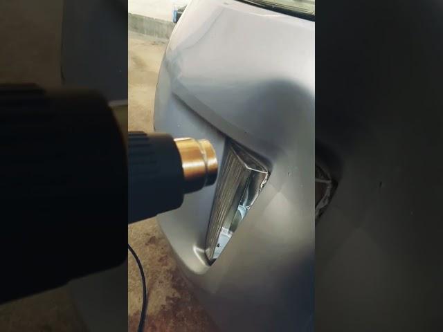 bumper dent repair | hot water vs heat gun