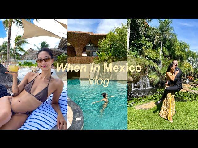 Mexico vlog  destination wedding & mini vacation with my boyfriend