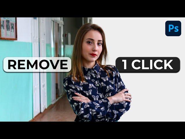 Remove background just in 1 CLICK! Photoshop Tutorial