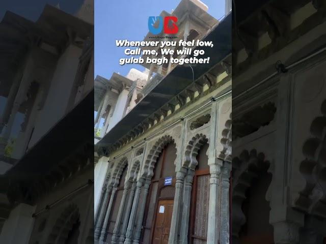 Only Gulab Bagh Can Fix Us Now ⭐ #udaipur #udaipurblog #gulabbagh