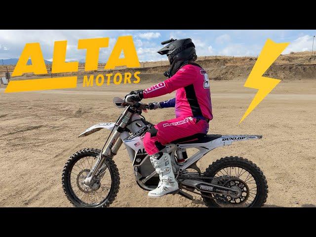 My First Time on an Electric Dirtbike! | 2018 Alta Redshift MXR