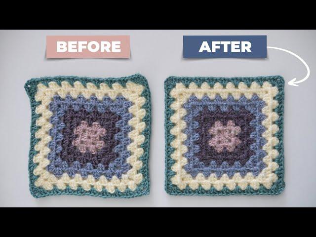 This Simple Trick Will Fix Twisting Granny Squares!