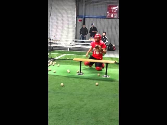 Bench drill.  Blocking/Recieving