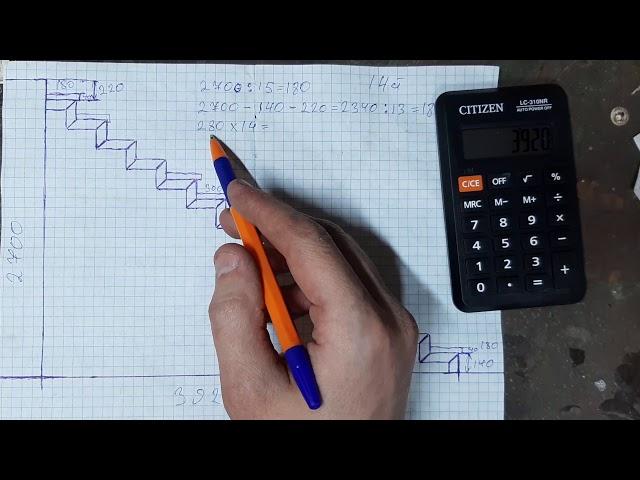 Как просто рассчитать каркас лестницы на ломаном косоуре из профильной трубы
