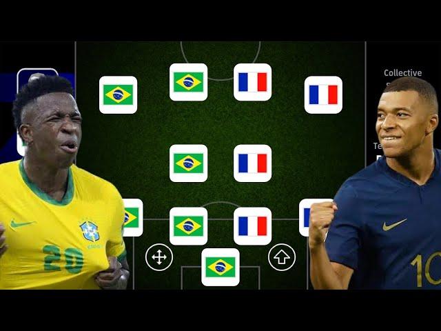 BRAZIL X FRANCE!  BEST SPECIAL SQUAD BUILDER!! EFOOTBALL 2024 MOBILE