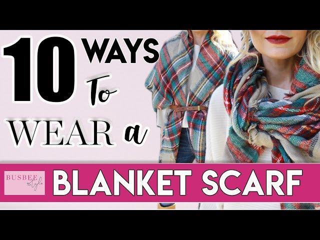 10 Ways To Wear a Blanket Scarf | BusbeeStyle com