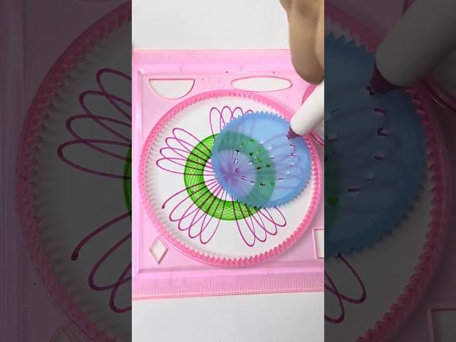 ASMR Spirograph Drawing Sounds | Satisfying Spiral Art for Calm! #art #shorts #spirograph #trending