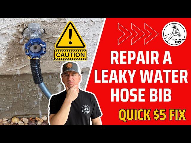 $5 Fix | Leaky Hose Bib Repair | No Plumber and Minimal Tools Needed