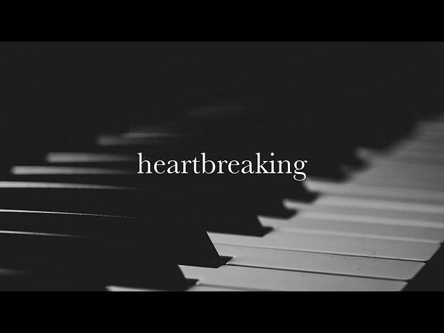 Sad Piano Music for Broken Heart【Black Screen 10 hours】Dark Screen Emotional Background Video