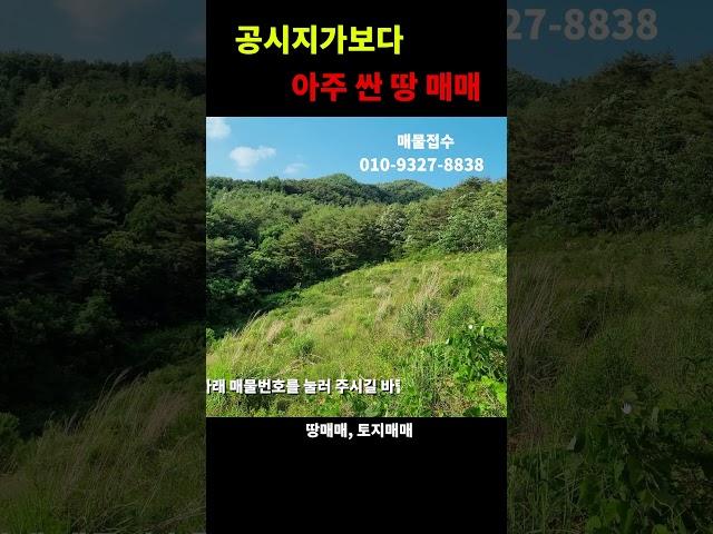 공시지가보다 아주 싼 땅매매