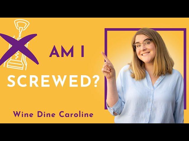 HOW TO OPEN A BOTTLE OF WINE WITHOUT A CORKSCREW? l Wine Dine Caroline