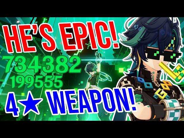 C0 Kinich is EPIC! Genshin Impact! 4 Weapon Showcase!