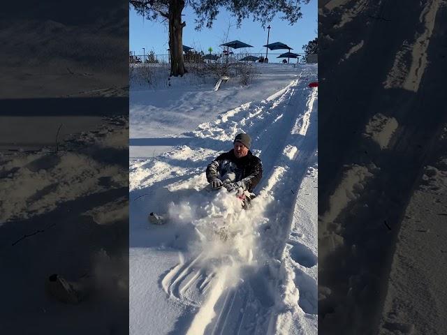 Sledding Oklahoma Man Covers His Baby Son in Snow