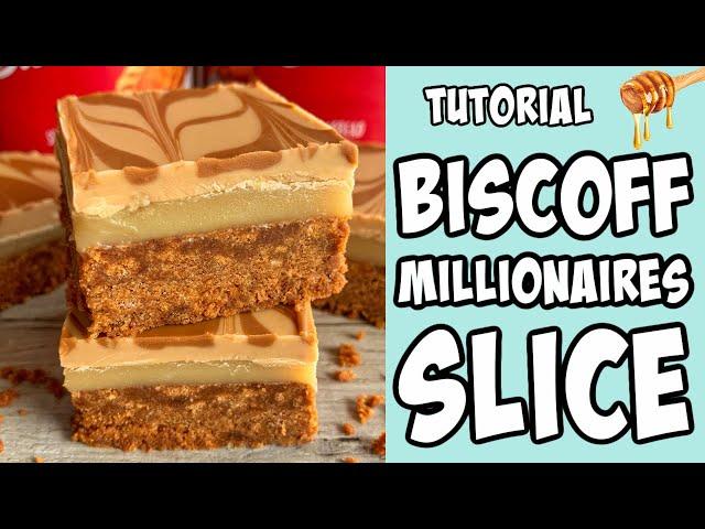 How to make a Biscoff Millionaire Slice! tutorial #Shorts