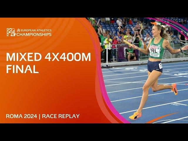 HISTORIC gold for Ireland!  Mixed 4x400m relay replay | Roma 2024