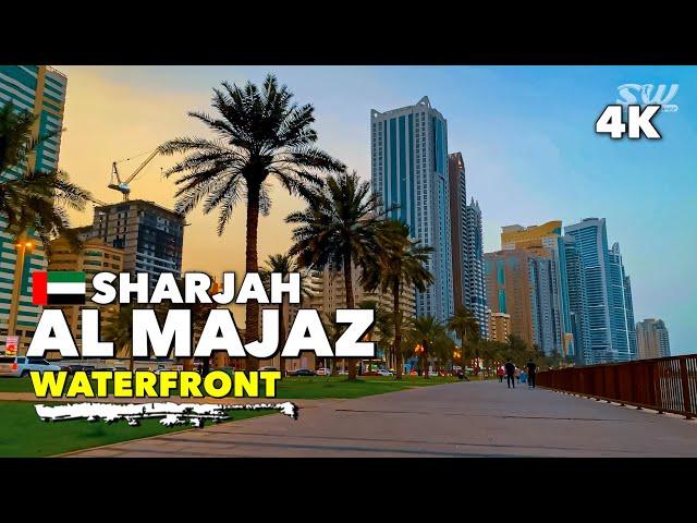 Sharjah, Al Majaz Waterfront - Walking Tour 4K