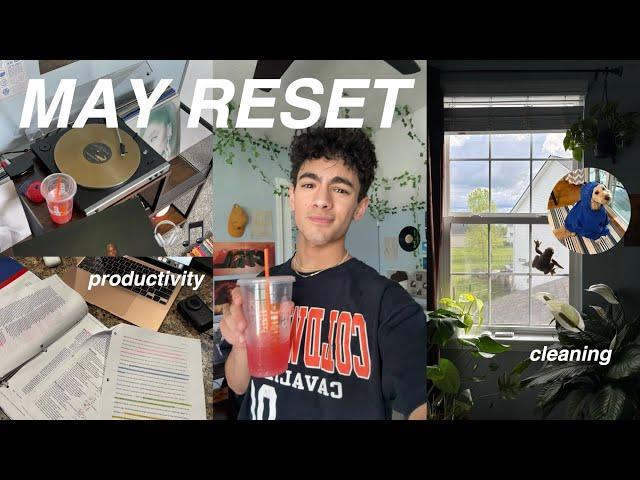 MAY RESET VLOG | productivity, cleaning, homework, + getting my life back together